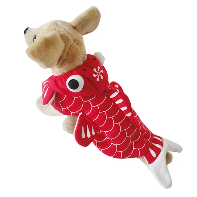 

Pet Red Goldfish Teddy Bears Dog Clothes Small and Medium Sized Dog Cat Pet Clothes