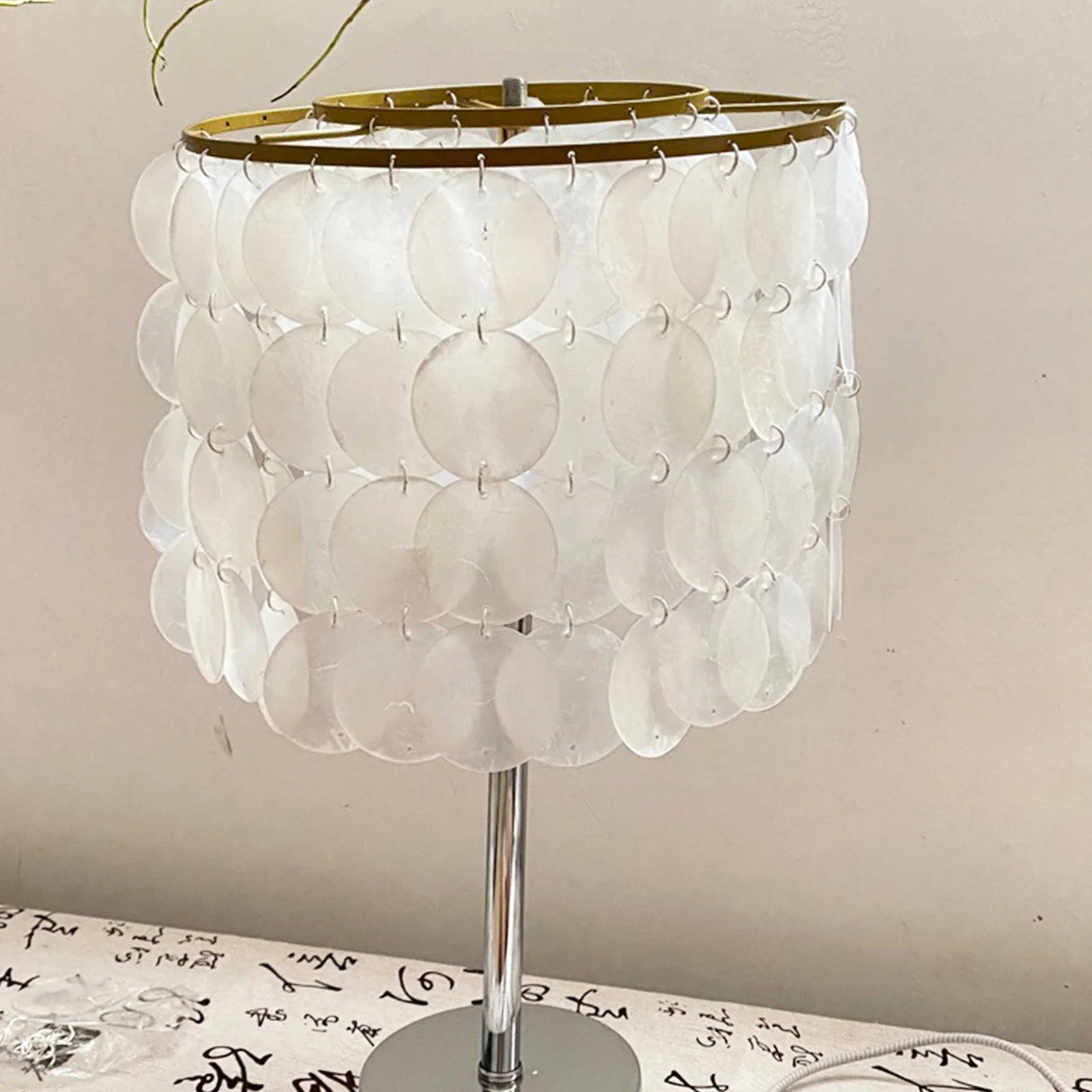 100 قطعة قطع قذائف مستديرة مصقولة شريحة قلادة DIY بها بنفسك صنع المجوهرات الرياح الرنين الحرفية اكسسوارات حلم الماسك الديكور