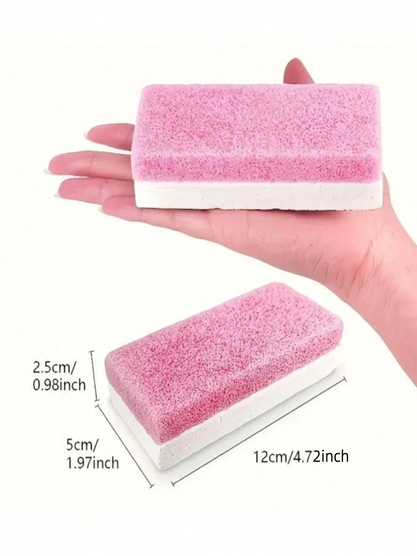 1/4/6 قطعة ملف تقشير حجر خفاف القدم ، مزيل الجلد الميت الكالس ، فرشاة الكعب ، وسادة تنظيف القدم في الصالون ، أدوات تقشير الباديكير