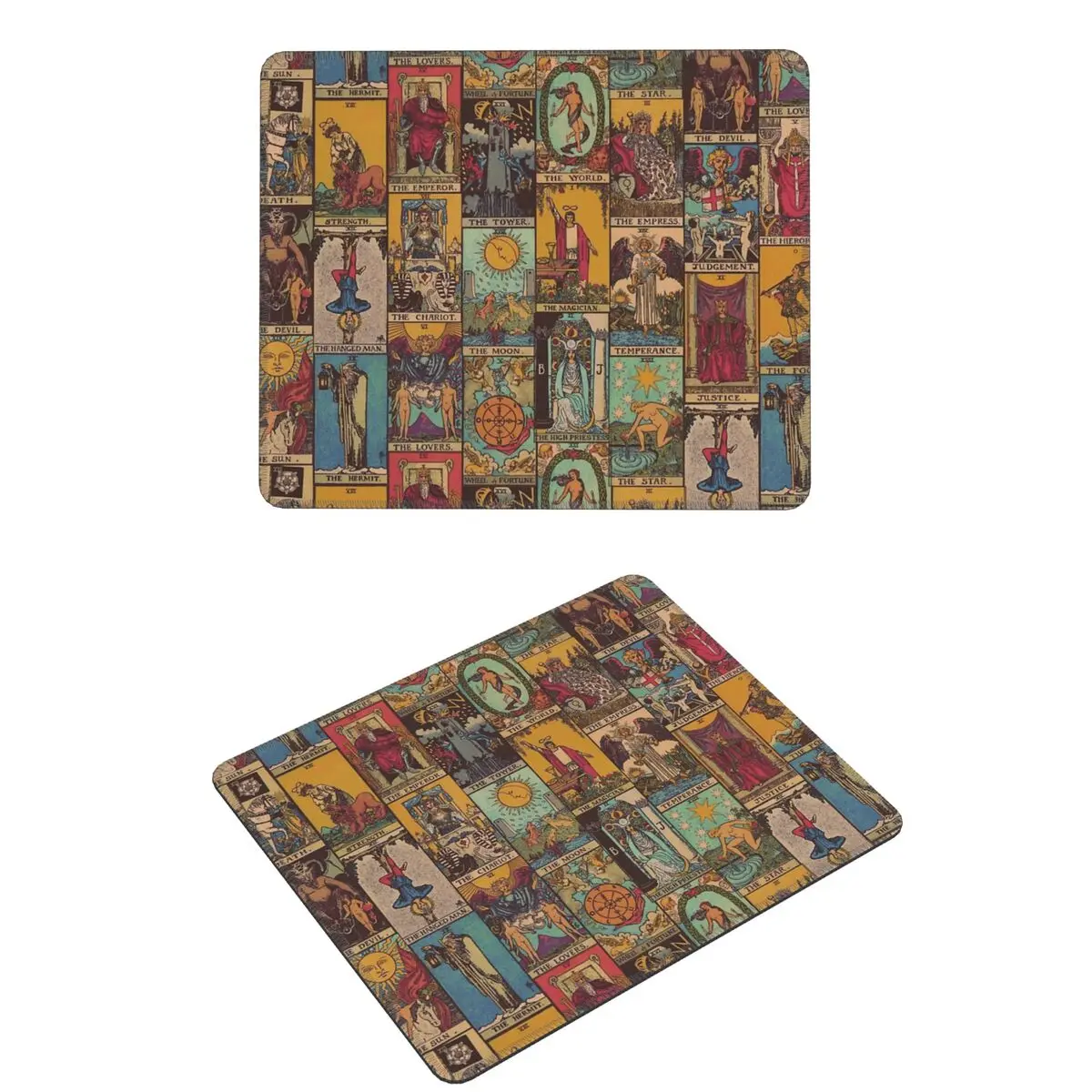 

Винтажный лоскутный коврик для мыши The Major Arcana Of Tarot, коврик для компьютерной клавиатуры, коврик для мыши, игровой коврик для ноутбука, офисные коврики для стола