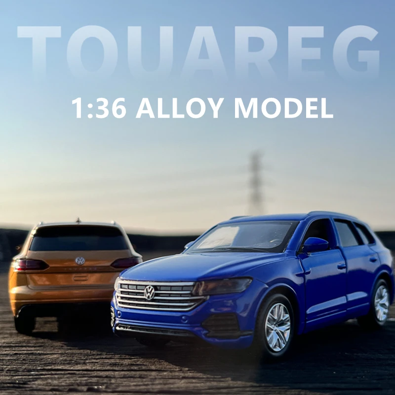 1:36 Volkswagens Touareg SUV Alloy Car Model Diecasts Metal Toy Vehicles Car Model Simulation Pull Back Collection Toy Gift