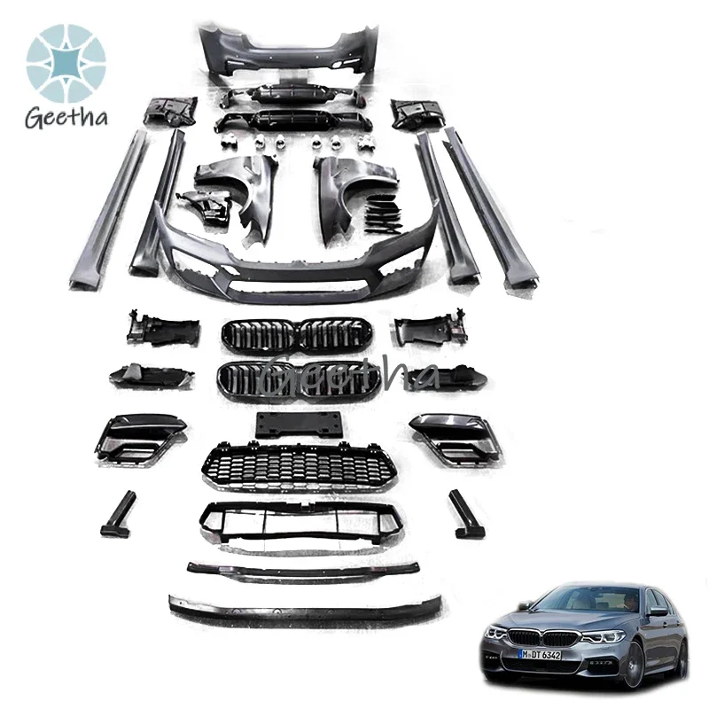 

5 Series Car Parts Conversion 2021 M5 Bodykit Kit Carbon Fiber Front Bumper Rear Bumper Fender for G30 G38 BMW
