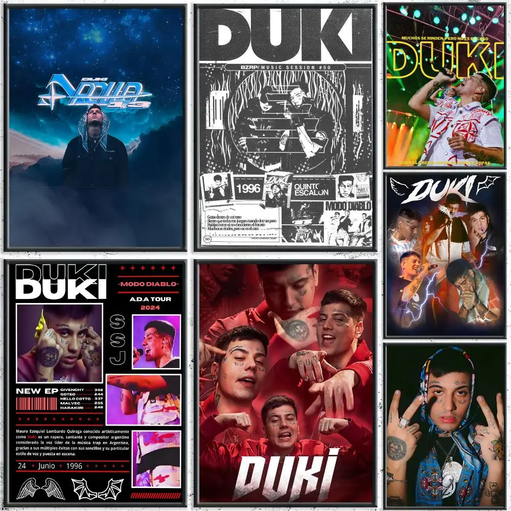 Trending Rapper D-DukiS Poster HD Self-Adhesive No Residue After Removal Ideal for All Kinds of Wall Decor