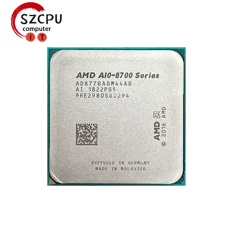 AMD A10-Series PRO A10-8770 A10 8770 3.5 GHz Used Quad-Core CPU  AD877BAGM44AB Socket AM4