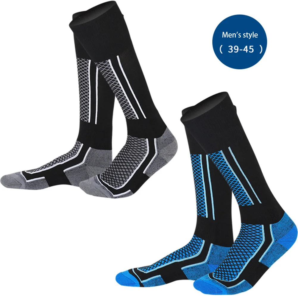 1/2Pairs Winter Men Women Warm Skiing Socks Thicker Sports Snowboard Cycling Soccer Socks High Elastic Thermal Stockings