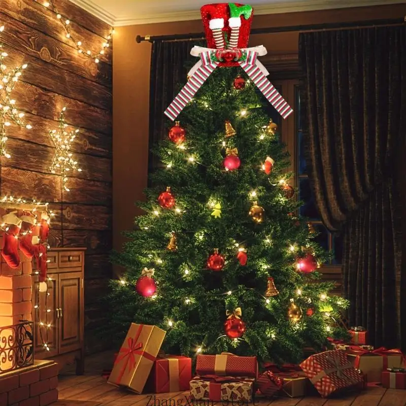 Weihnachtsbaum-Akzent-Elfe aus weichem Stoff für die Innendekoration 3XUF – Detail 8