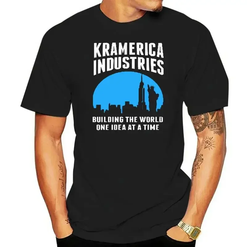 Size S to MAN T-SHIRT fashion mens clothing graphic t shirts New Kramerica Industries KRAMER SEINFELD Unofficial Black T-Shirt