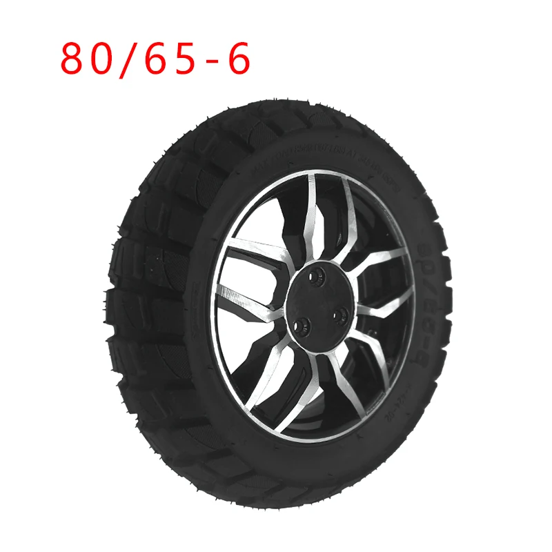 

10 Inch 80/65-6 Pneumatic Tire Wheel Inflatable Parts for Electric Scooter Modified Accessories