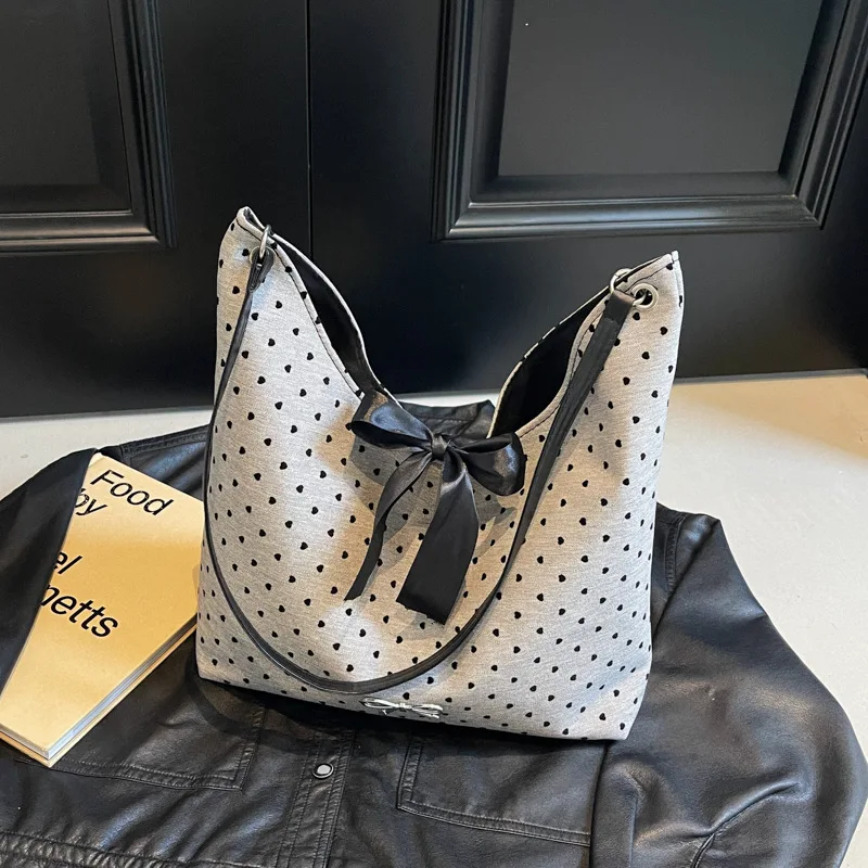 Polka dot bow backpack fashion trend backpack