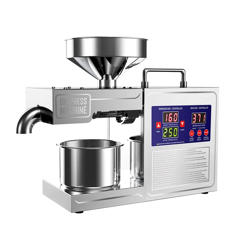 SS-03 Cold Press Coconut Soybean Peanut Oil Press Machine Cooking Oil Making Machine Seeds Oil Pressers