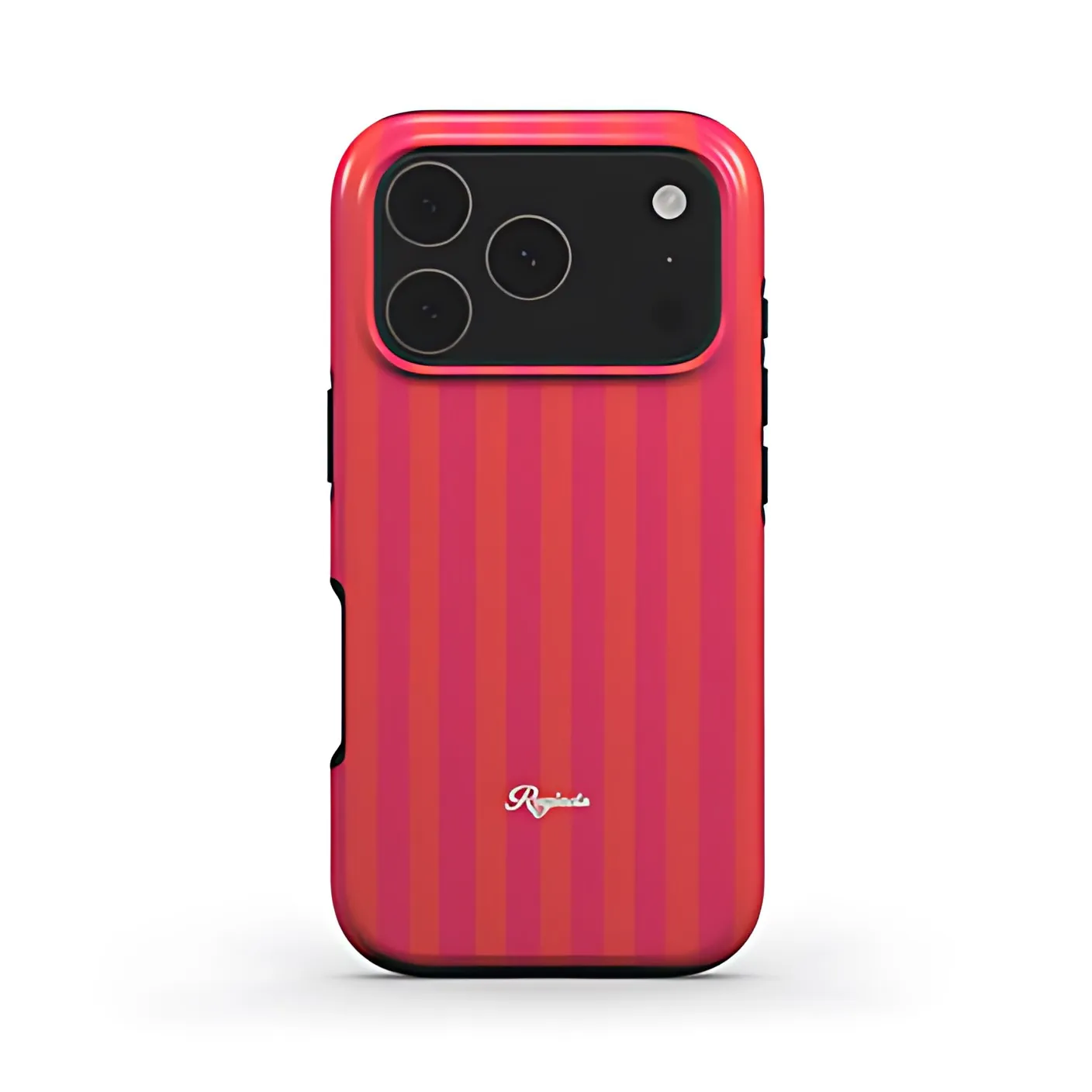 Red Vertical Stripe Phone Case for Samsung Galaxy S20 S23 S24 S25 S26 FE Plus Ultra Edge 4G 5G Luxury Double-layer Back Cover