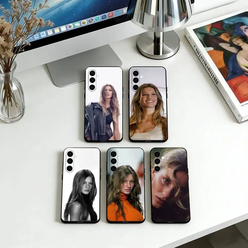 

Gisele Bundchen Phone Case For Samsung Galaxy A73,A72,A71,A70,A53,A52,A51,Others Soft Black Cover
