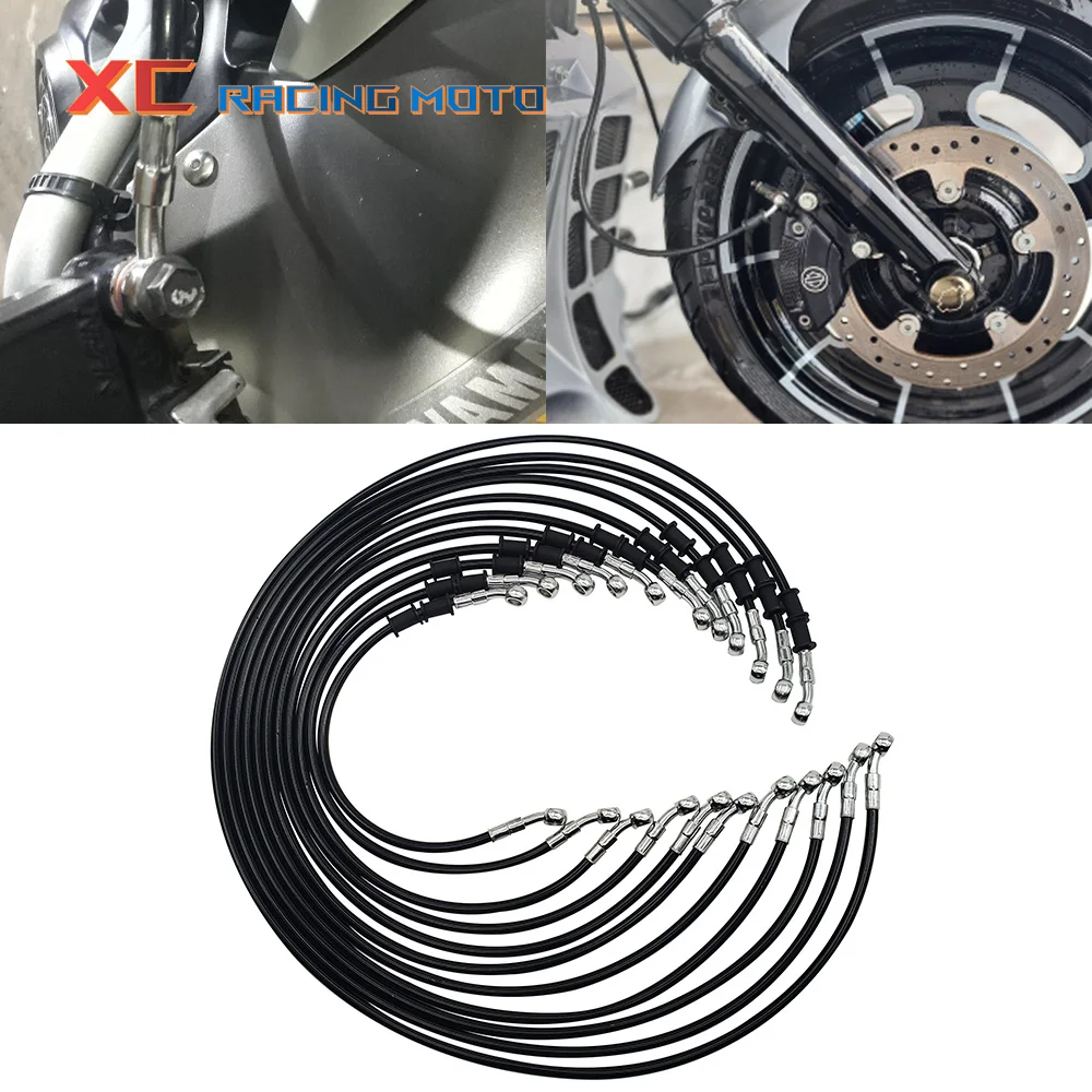 New 400mm To 1400mm Hydraulic Brake Hose 10mm Banjo For Suzuki Kawasaki Yamaha Honda ATV Universal Oil Pipe Line Braided Cable