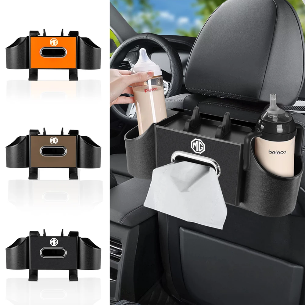 Multifunzione Auto Sedile Posteriore Sacchetto Di Immagazzinaggio Appeso Tessuto Portabicchieri Per Morris Garages Mg Motori Zs Gs MG5 MG3 MG4 MG6 MG7 Gt