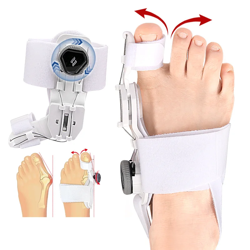 Bunion Corrector Unisex Foot Hallux Valgus Braces Rotatable Toe Separator Straightener Adjustable Pedicure Finger Toe Corrector