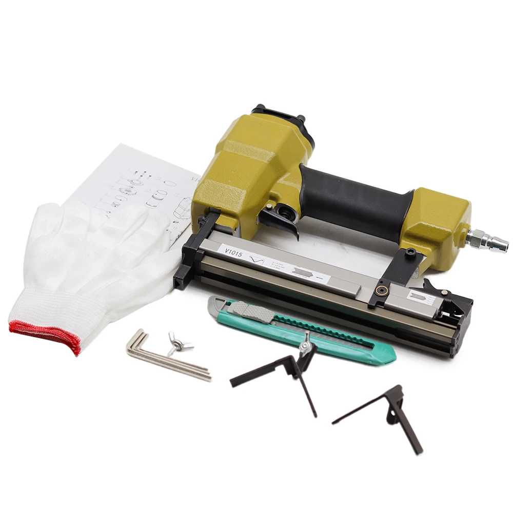 V Shaped Pneumatic Nail Gun 45 Degree Angle Nailer for Picture Frame Photo Frame Backing Studio Framing Tool V1015