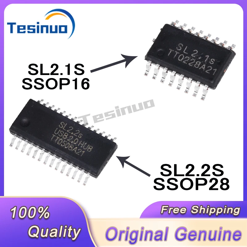 (5/Stück) Neuer Original SL2.1S SSOP16 SL2.2S SSOP28 USB2.0 HUB-Shunt Auf Lager