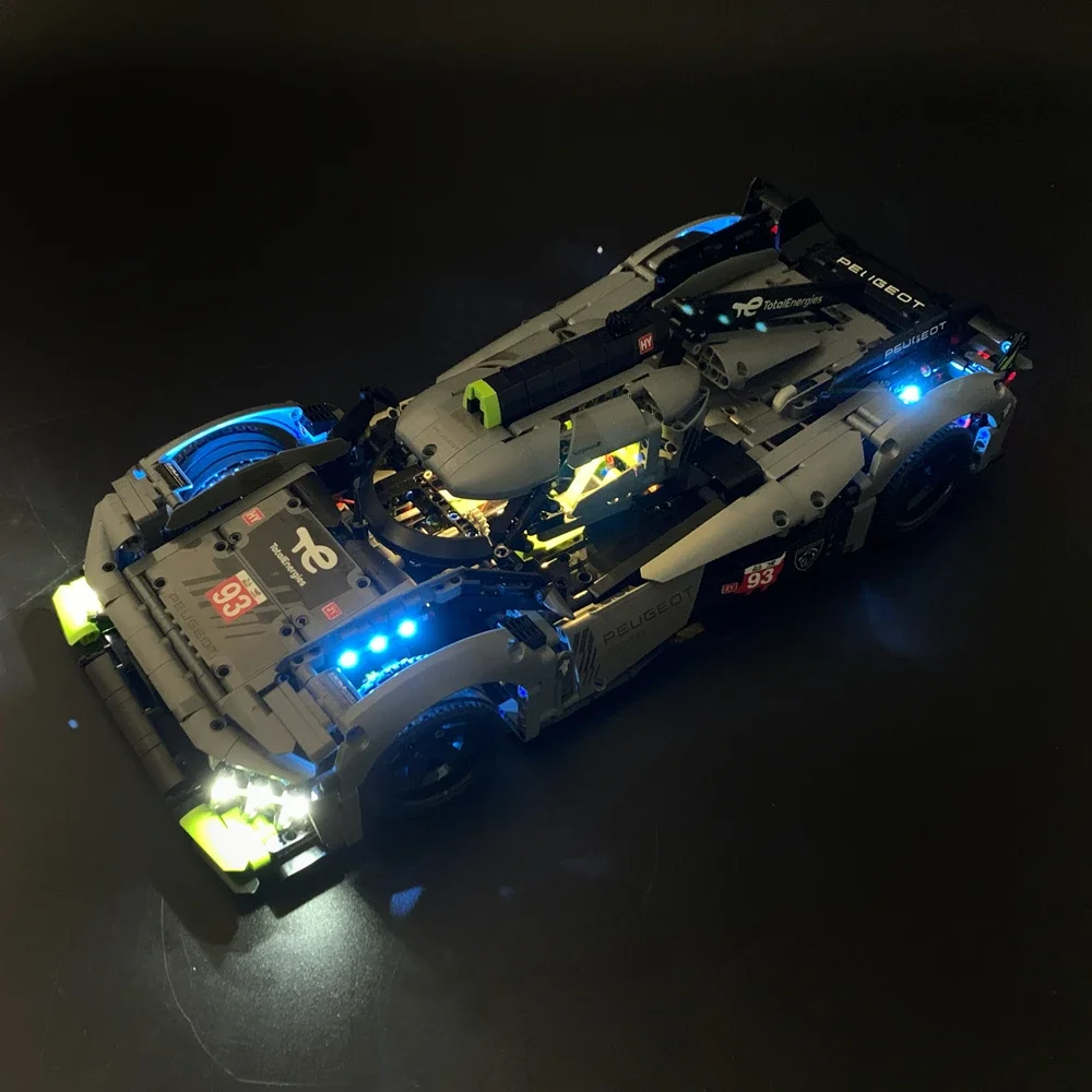 

Светодиодный светильник, совместимый с 42156 Peugeot 9X8, строительные блоки, лампа с дистанционным управлением (не включает строительные блоки), рождественский подарок