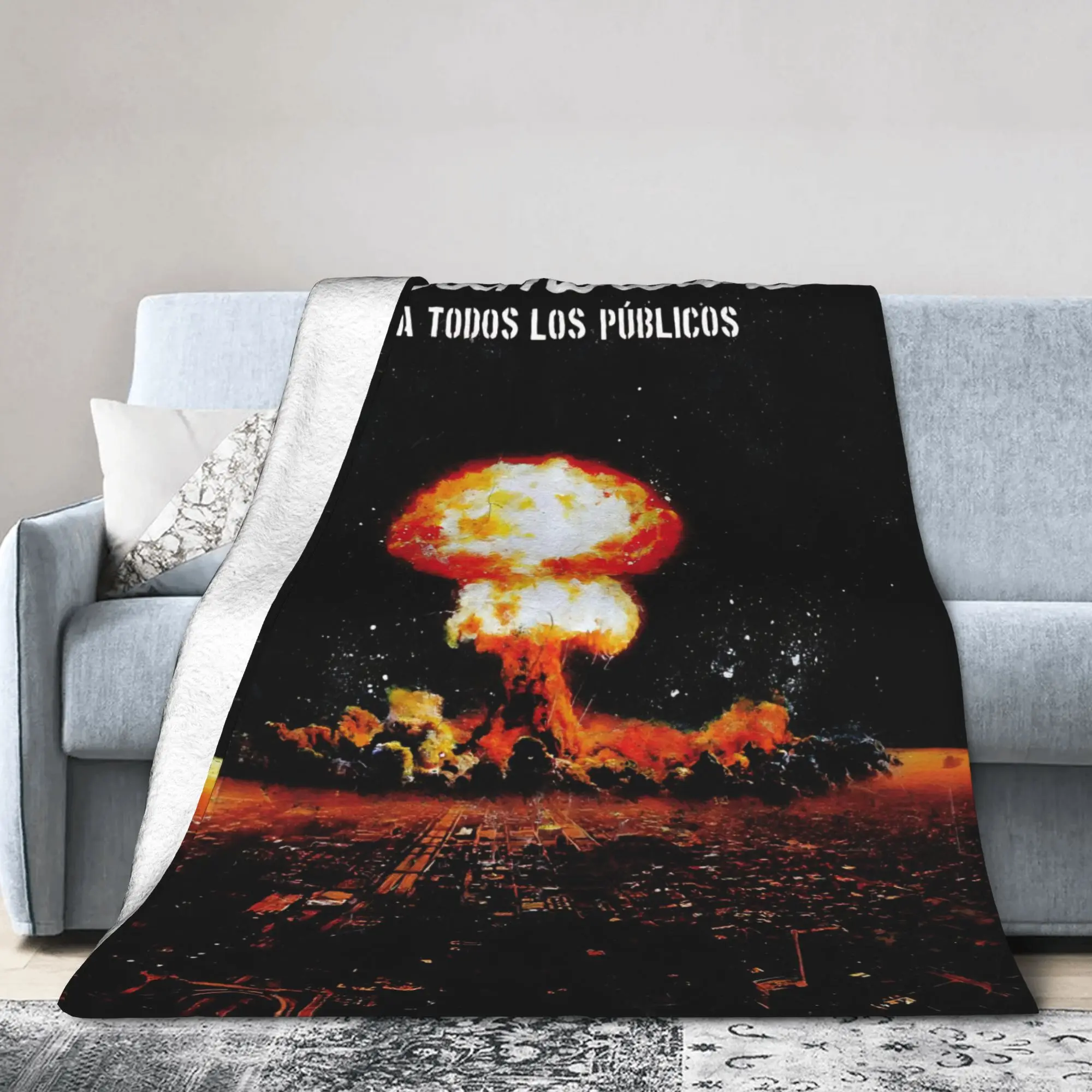 Extremoduro Spanish Hard Rock Band Flannel Blankets Robe Iniesta Soft Throw Blanket for Living Room Bedspread Sofa Bed Cover