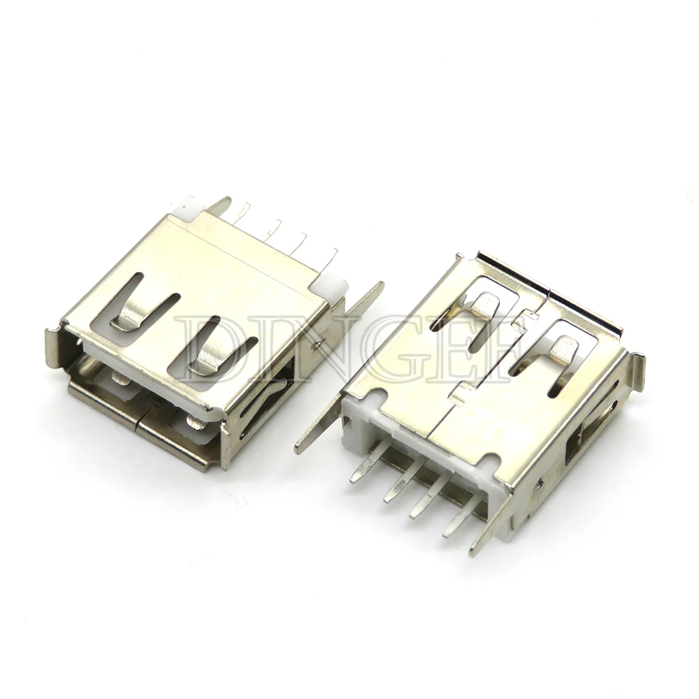 5 قطعة USB نوع A منفذ قياسي أنثى لحام الرافعات موصل PCB المقبس USB-A USB-B نوع
