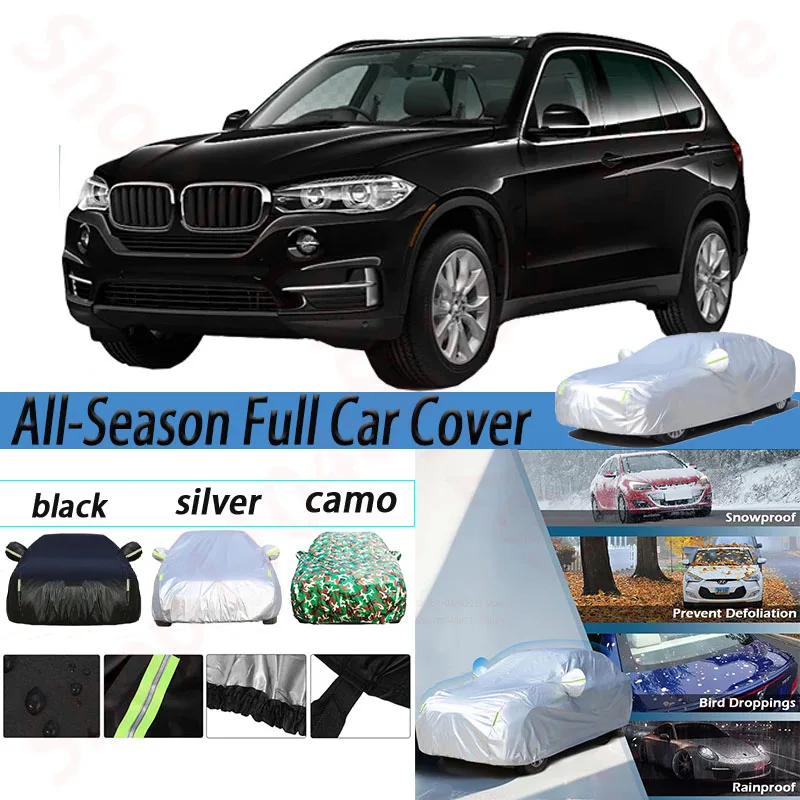 

Waterproof Car Covers For BMW X5 2000-2022 Outdoor Anti-UV Sun Shade Rain Snow Wind Protection SUV Cover All Weather Suitable