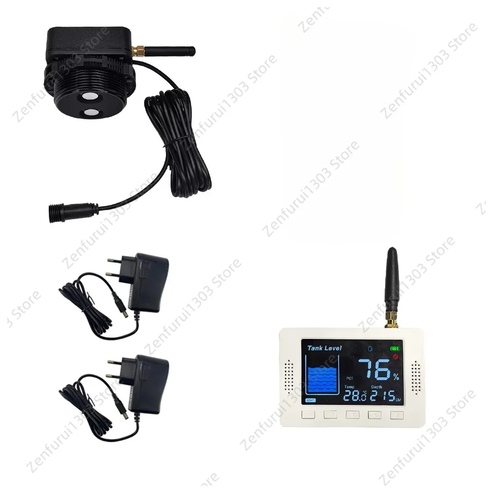 TLC2502  Intelligent Water Level Monitor  Range  Communication LCD Screen High Low Threshold Alarm Easy Install