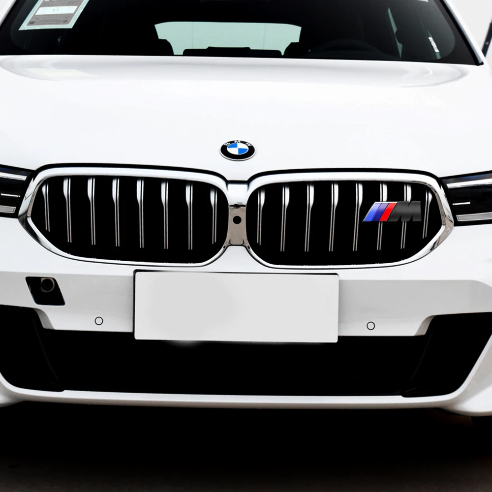 3D Metal Car Front Grille BadgeTrunk Emblem Decor Auto Accessorie For BMW M Performance M5 320 325 E28 E30 E34 E36 E39 E46 X5