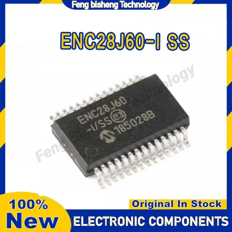 5PCS New original ENC28J60-I/SS SMT SSOP-28 Ethernet controller chip 8KB RAM