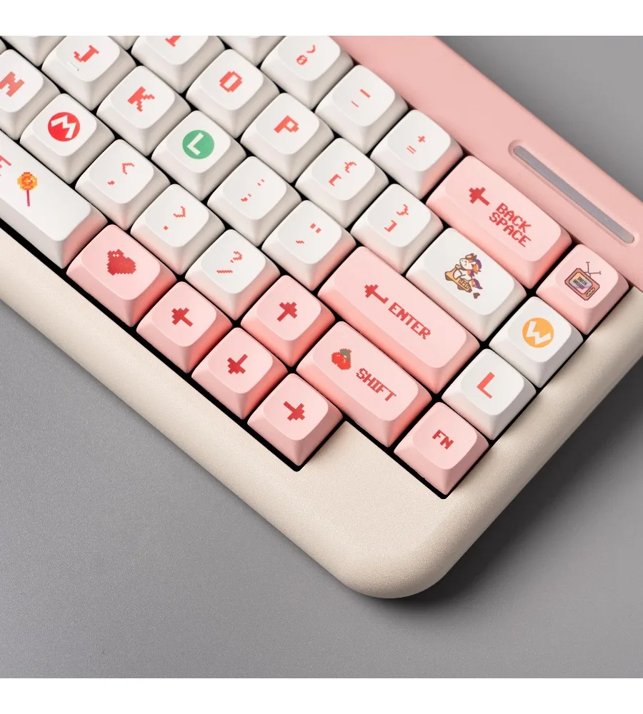 Pixel wind theme XDA height PBT sublimation keycap game two-dimensional customization