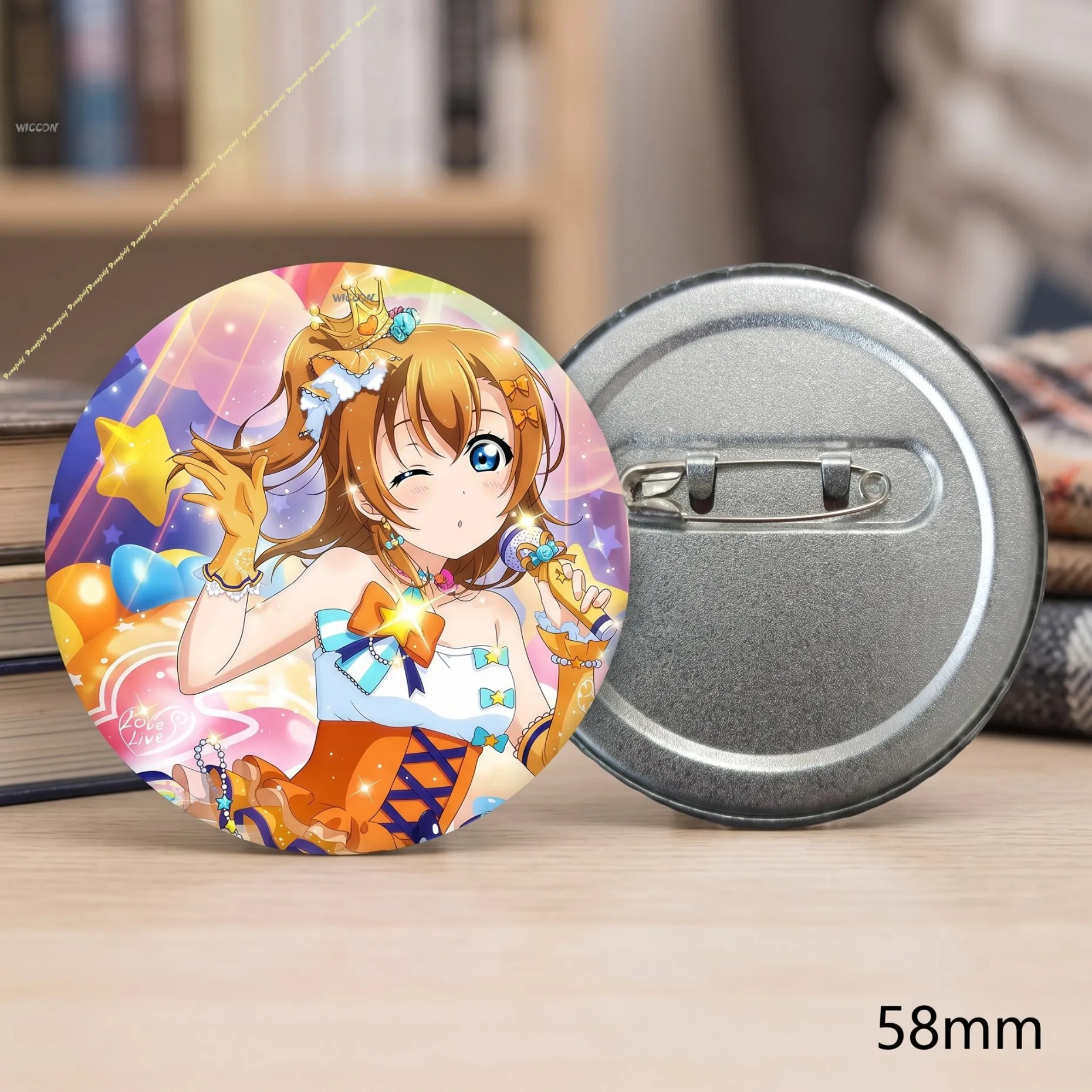 Love Live! School Idol Project Honoka Kousaka Anime Badge μ's Honoka Pin Brooch Collectible Gift Honoka Kousaka Love Live! Badge