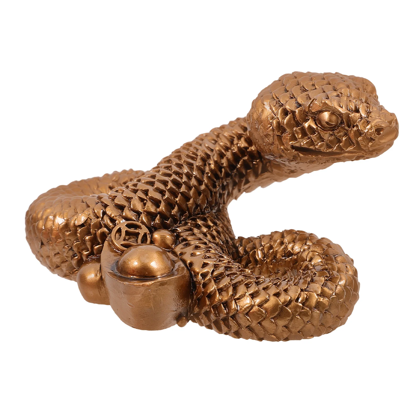 

Creative Resin Snake Statue Chic Desktop Decor Indoor Tabletop Adornment Resin Snake Statue Indoor Desktop Decor