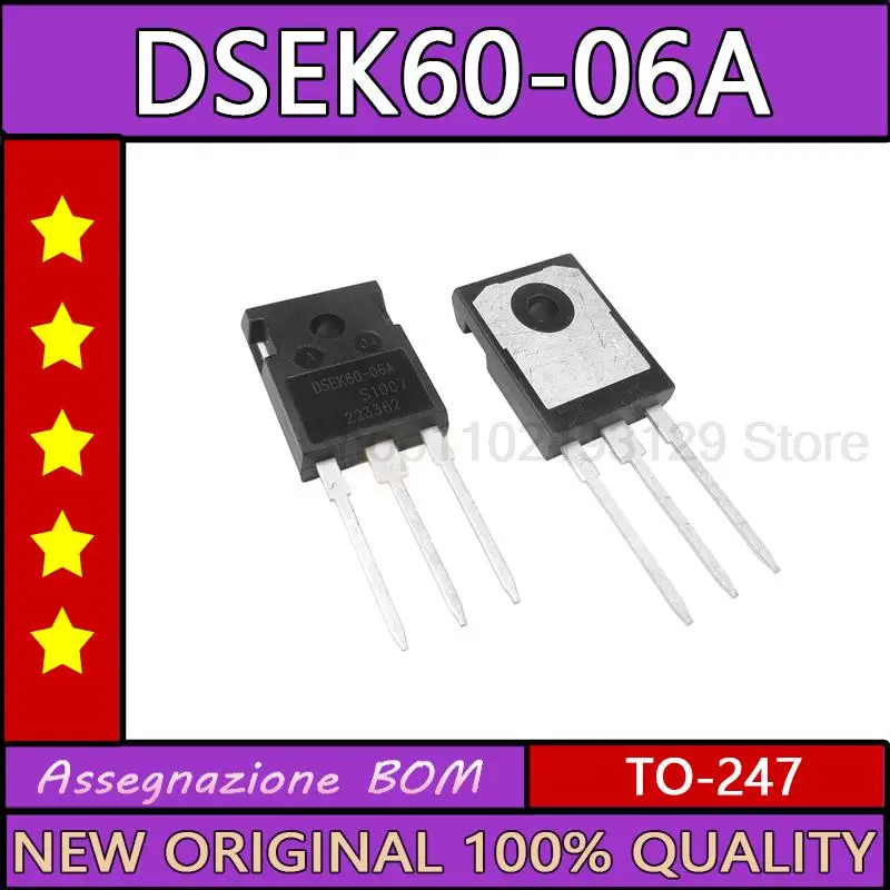 10PCS Original DSEK60-06A DSEK60 600V 30A TO-247