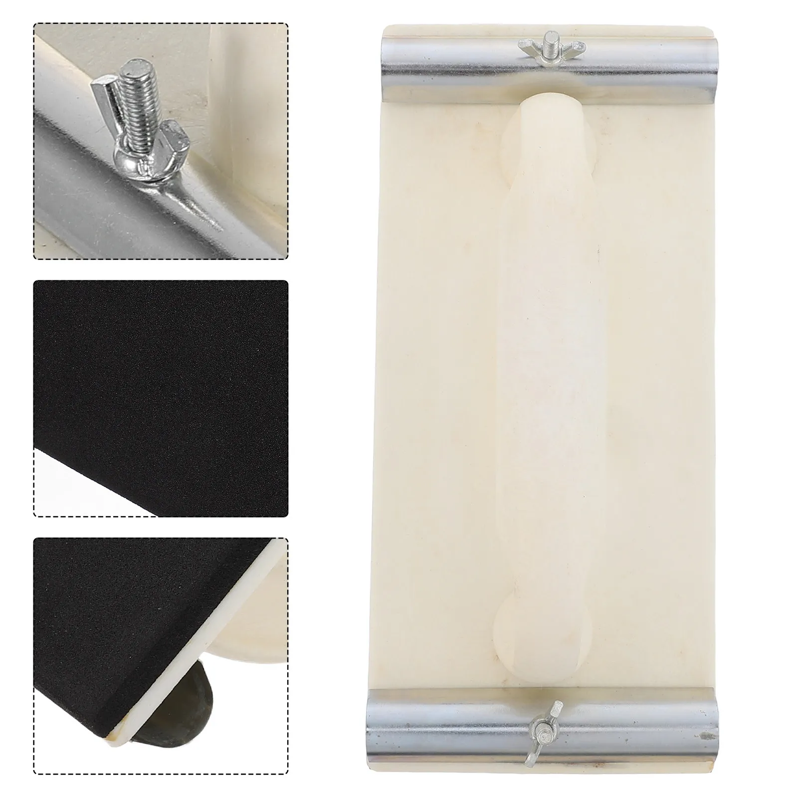Sandpaper Holder Handle Sanding .04x4.13 Inch Drywall and Wood Hand Sander Ergonomic Putty Finishing Tool Dustless