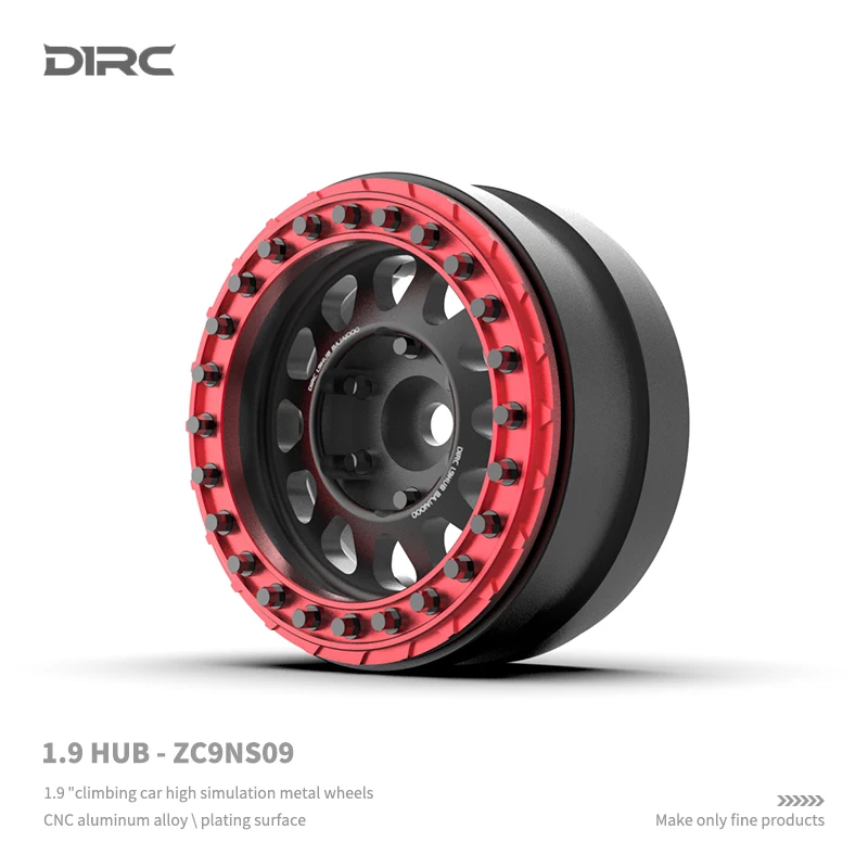 2Pcs 1.9 Inch Metal Wheel Hub Climbing Car Rim for 1/10 RC Crawler Car Traxxas TRX4 Defender AXIAL SCX10 90046 RC4WD D90 Part