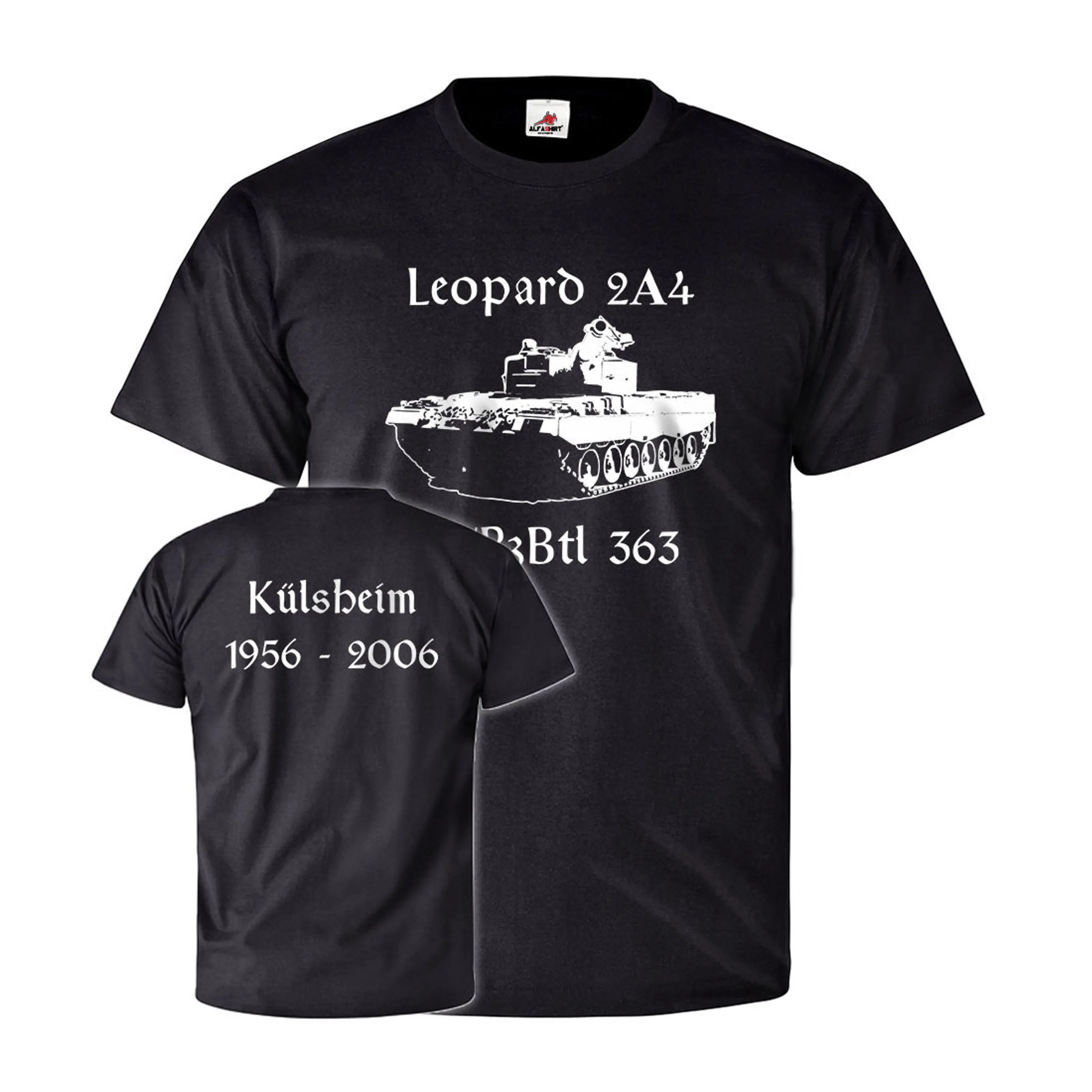 

4 PzBtl 363 Leo 2A4 Panzer Kampfpanzer Leo2 Glattrohr-Kanone T-Shirt. Summer Cotton Short Sleeve O-Neck Mens T Shirt New S-3XL