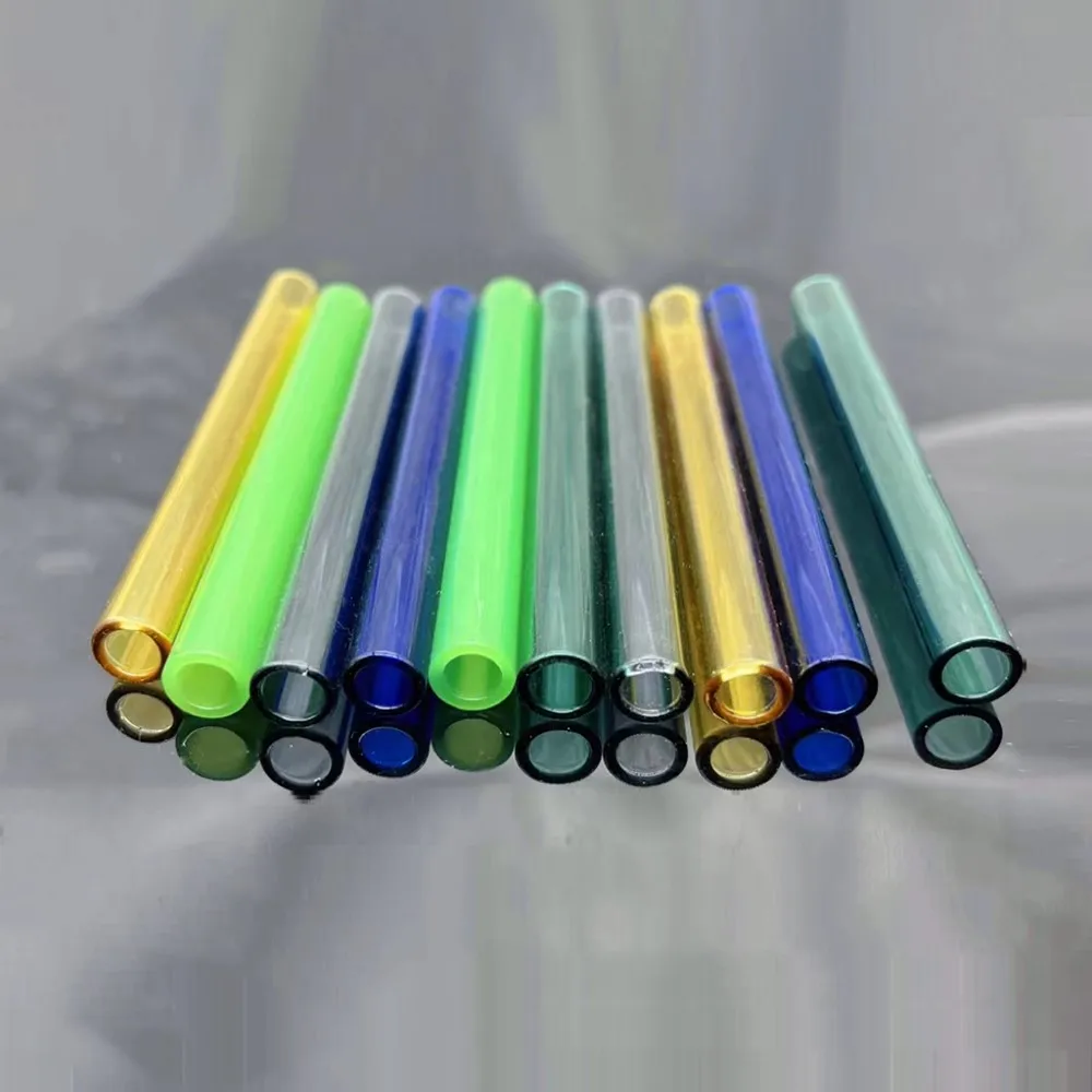 4 Inch Long 5 Colors Glass Borosilicate Blowing Tubes 10 mm OD 2mm Thick Wall Tubing for Various Applications