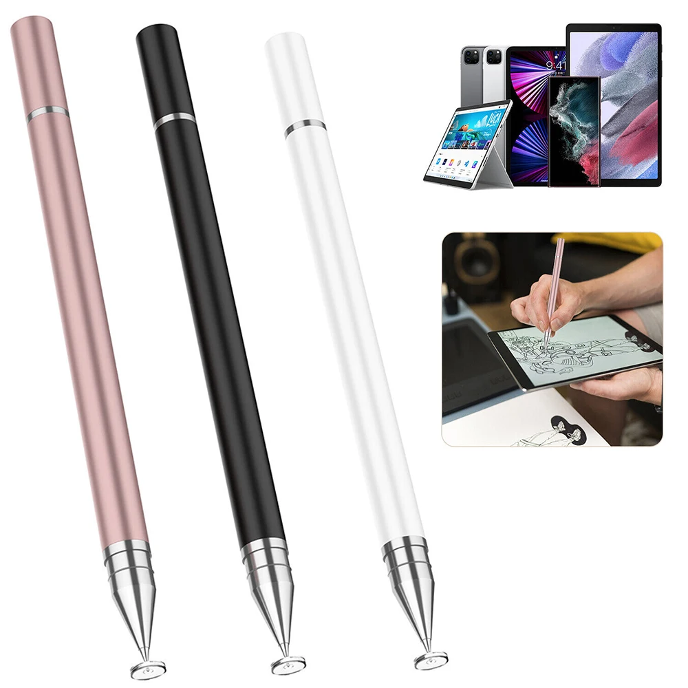 

2 in 1 Passive Capacitive Pen Silicone Drawing Pens Smart Tablet Phone Universal for IPhone/Android All Capacitive Touch Screens