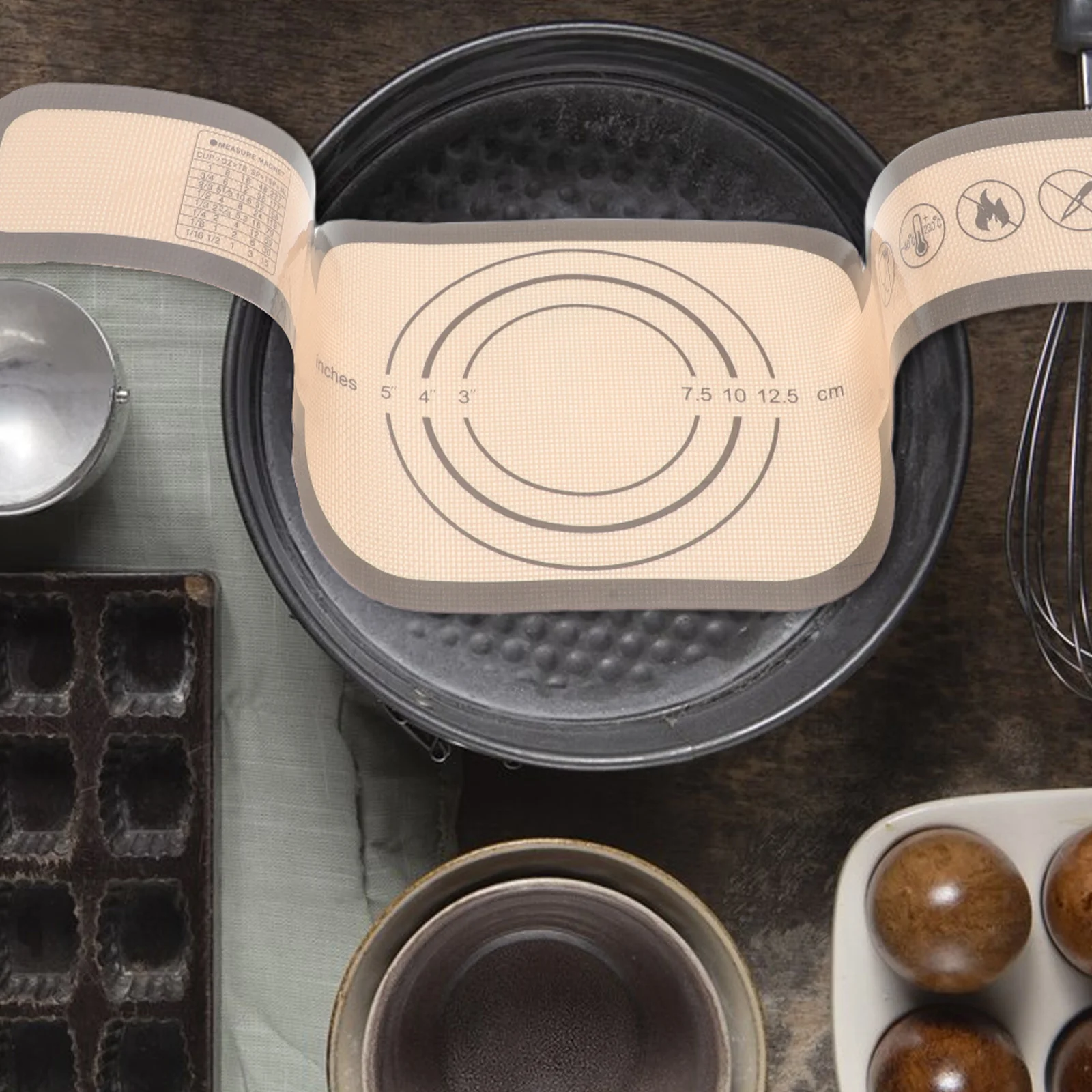 

2pcs Baking Mat Heat Resistant Dough Transfer Pad Sourdough Proofing Sheet Reusable Oven Bread Sling Insulated Damp Resistant