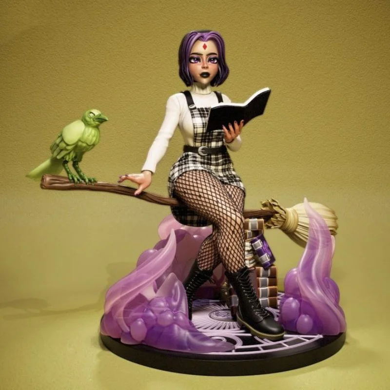 

Cute Witch Full Resin Figure Model Kit 1/24 Scale Unassembled Unpainted Toys
