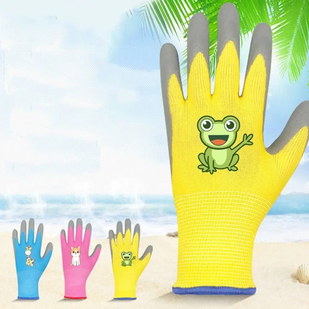

Safety Protector Gardening Gloves Non-Slip Breathable Children Protective Gloves Durable Working Gloves