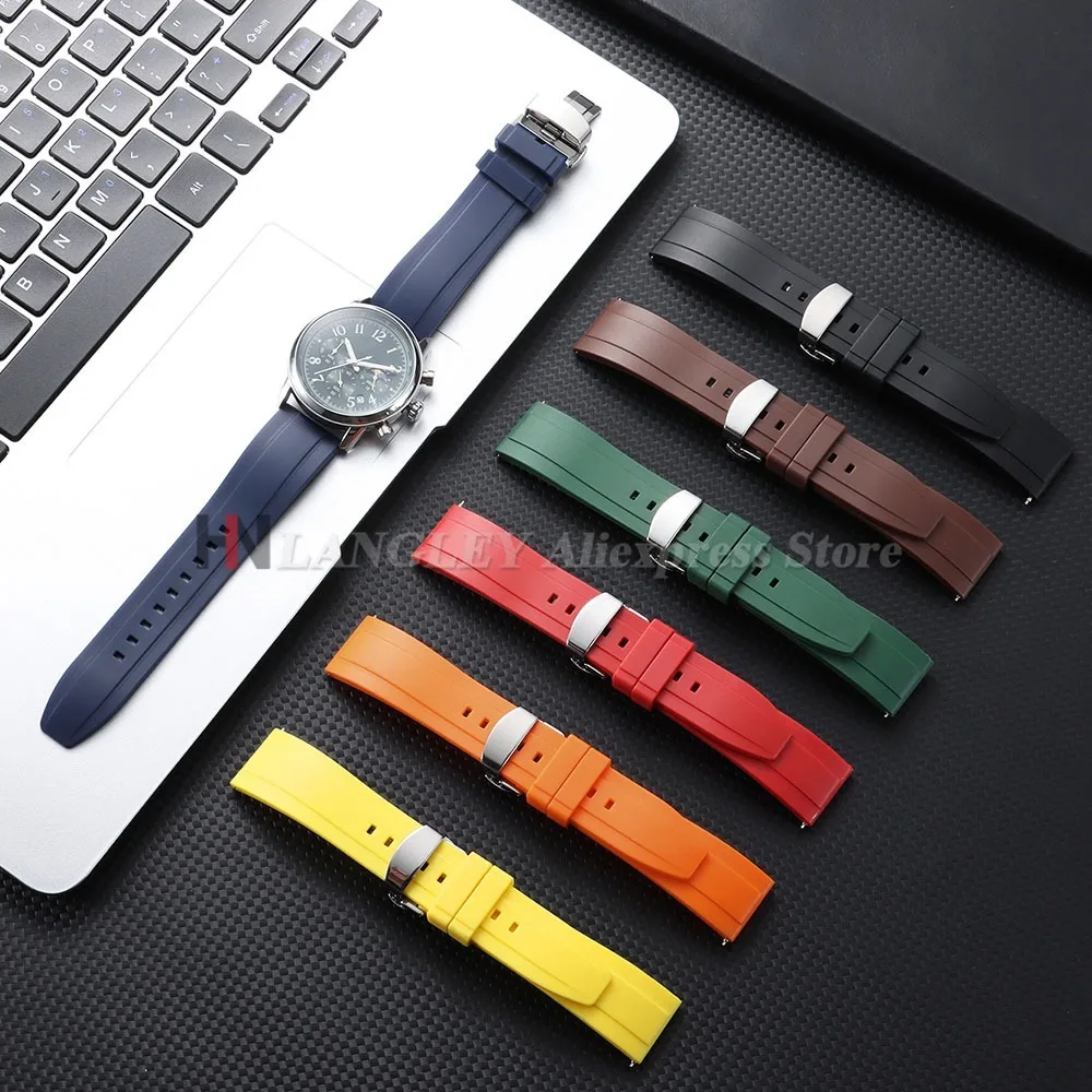Schnellverschluss-Gummi-Uhrenarmband für Omega Ersatzarmband für Tissot für Citizen für Seiko 18mm 20mm 22mm 24mm Silikonbänder – Detail 10