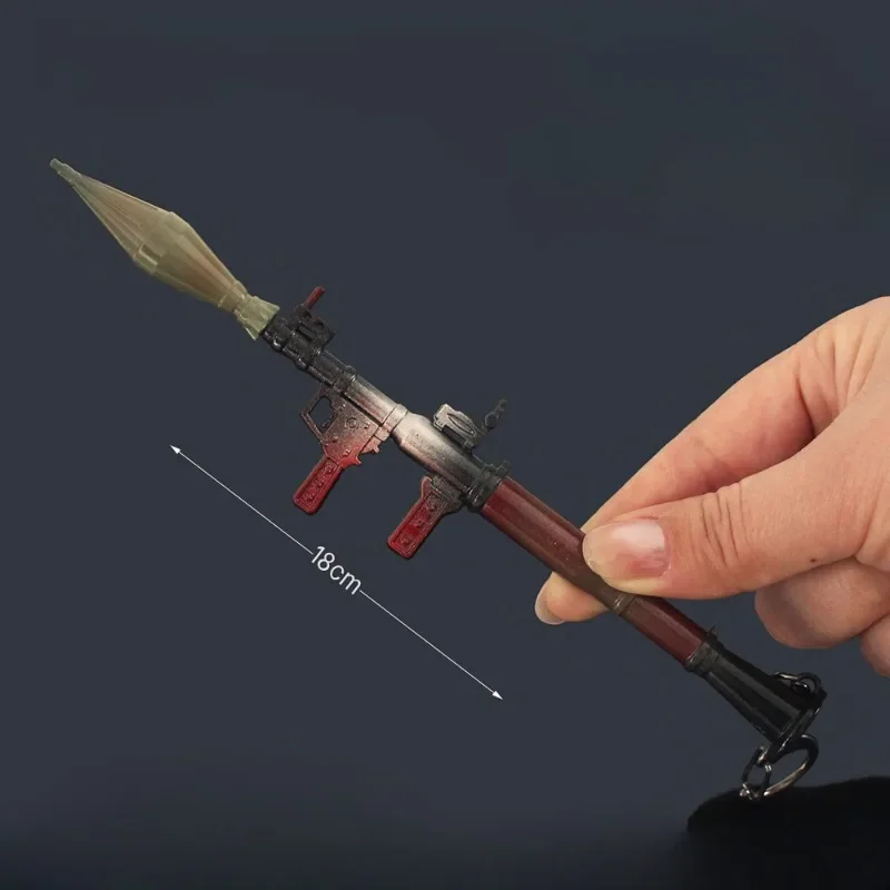 18cm Arena Breakout Removable PRG7 Rocket Launcher Weapon Model Alloy Pendant Prop Collection Birthday Gift Akcesoria Toy Boys