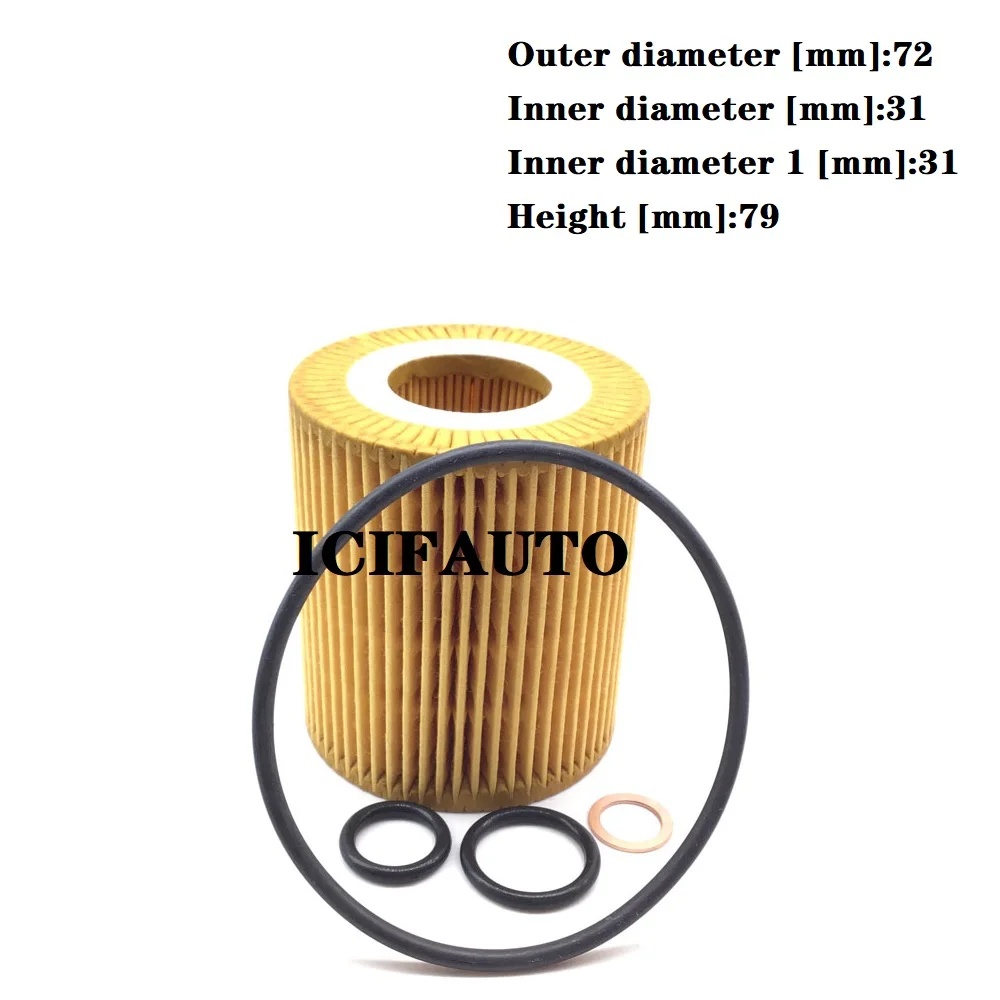 HU815/2x Engine Oil Filter for BMW 1ER E81 E87 E88 E82 3ER E46 E90 E93 E92 5ER E60 E61 X1 E48 X3 E83 11427508969