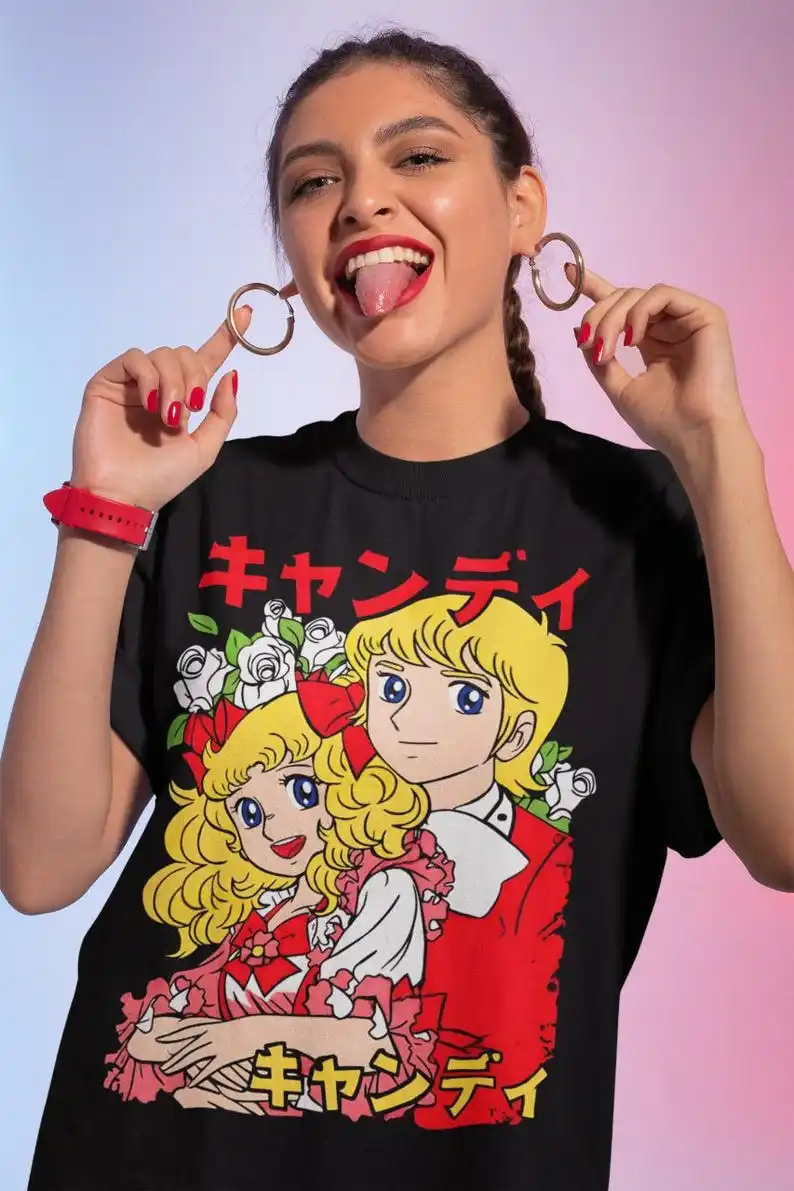 Shojo Candy T-Shirt, Unisex Heavy Cotton Tee, Riyoko Ikeda, Kawaii Shirt, Rose of Versailles, All Size