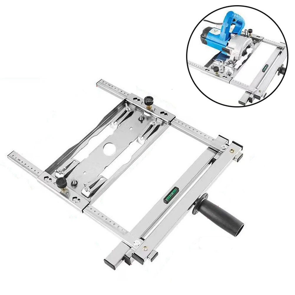 1pc sega circolare per la lavorazione del legno elettrica utensile per tagliere guida per bordi posizionamento fai da te acciaio 92*75*49*44*38.5 Cm parti di utensili elettrici