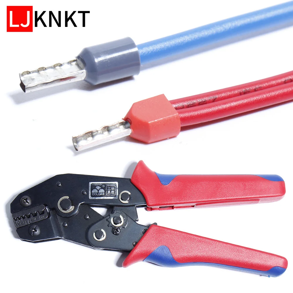 

SN-06WF Tubular Terminal Crimping Electrician Pliers Hand mini Tools High Precision Crimper Connector Multitool Double tubular