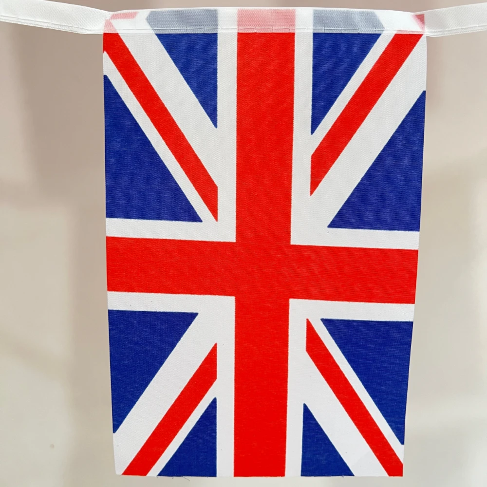 Union Jack Party 14x21cm20pcs  UK United Kingdom British FlagHanging Triangle String Jubilee Decorations Pennant Kingdom Flags B