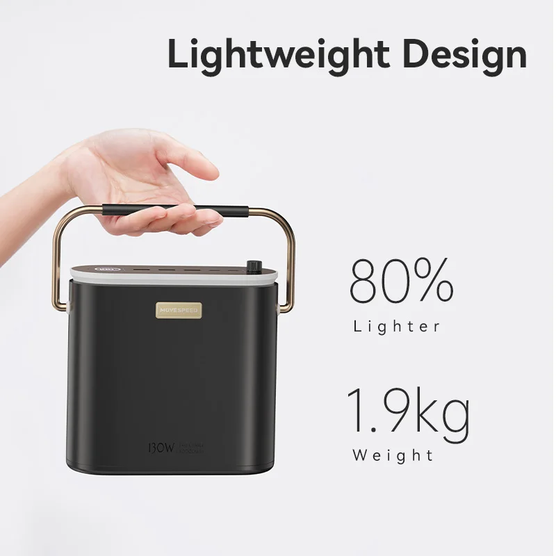 MOVESPEED-Banque d'alimentation de grande capacité, station d'alimentation à charge rapide PD, banque d'alimentation légère pour camping en plein air, S80, 80000mAh, 100W