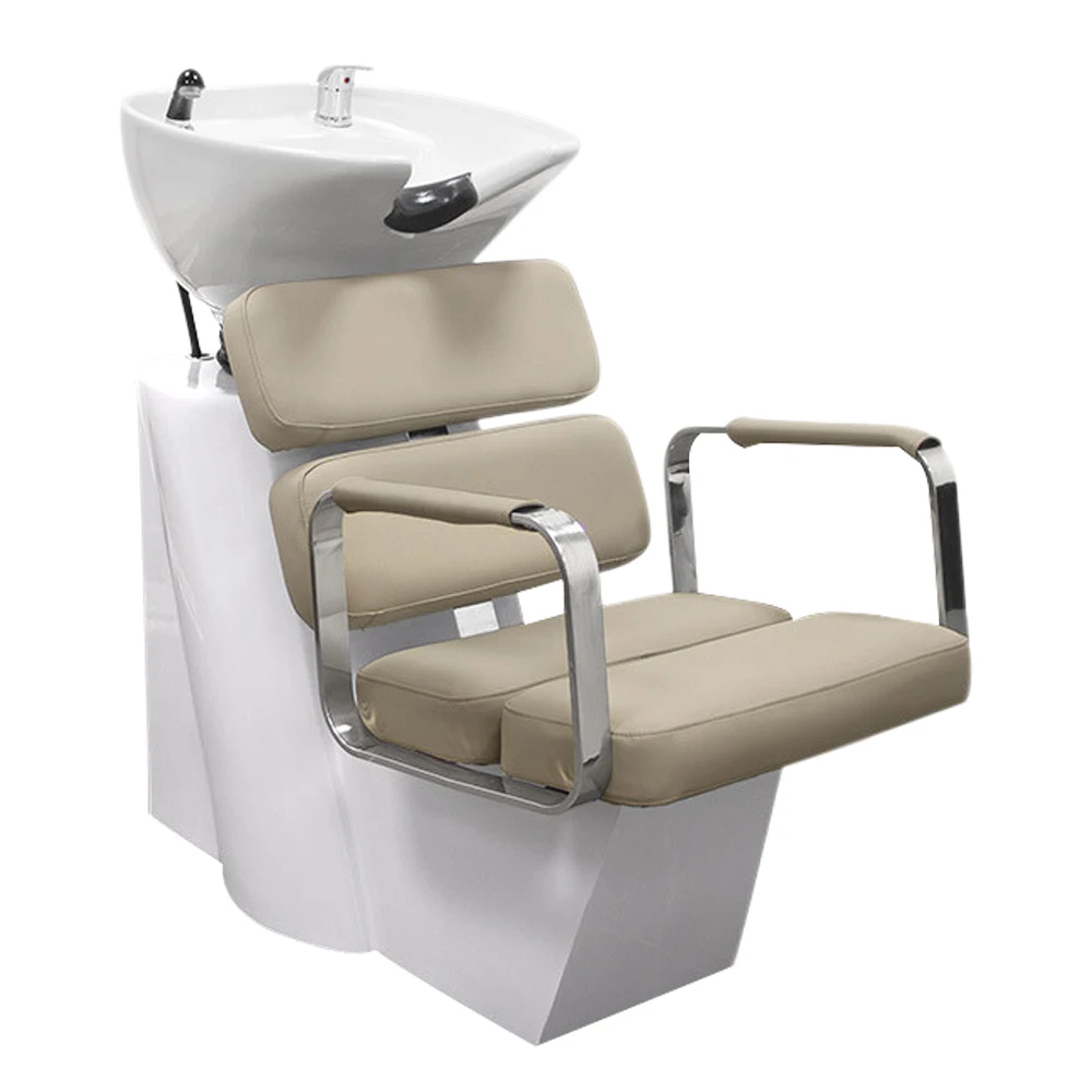 Comfortable Shampoo Chair Hair Washing Sink Shampoo Bowl Bed Backwash Unit Salon Shampoo Chairs
