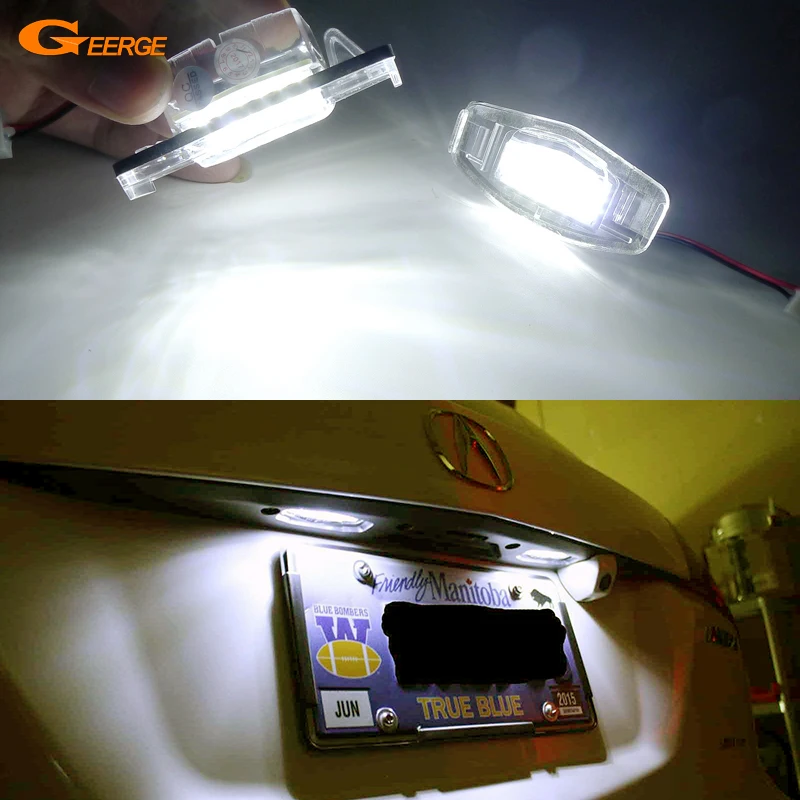 

For Acura MDX RL TL TSX ILX RDX No Error Excellent Ultra Bright Led License Plate Lamp Light